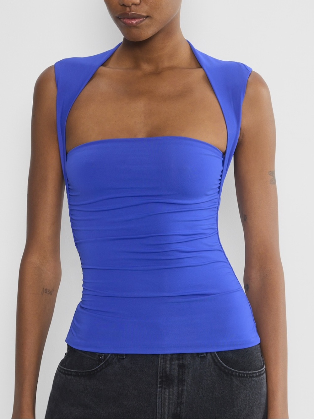 Aritzia Contour Flourish Top Jazz Blue